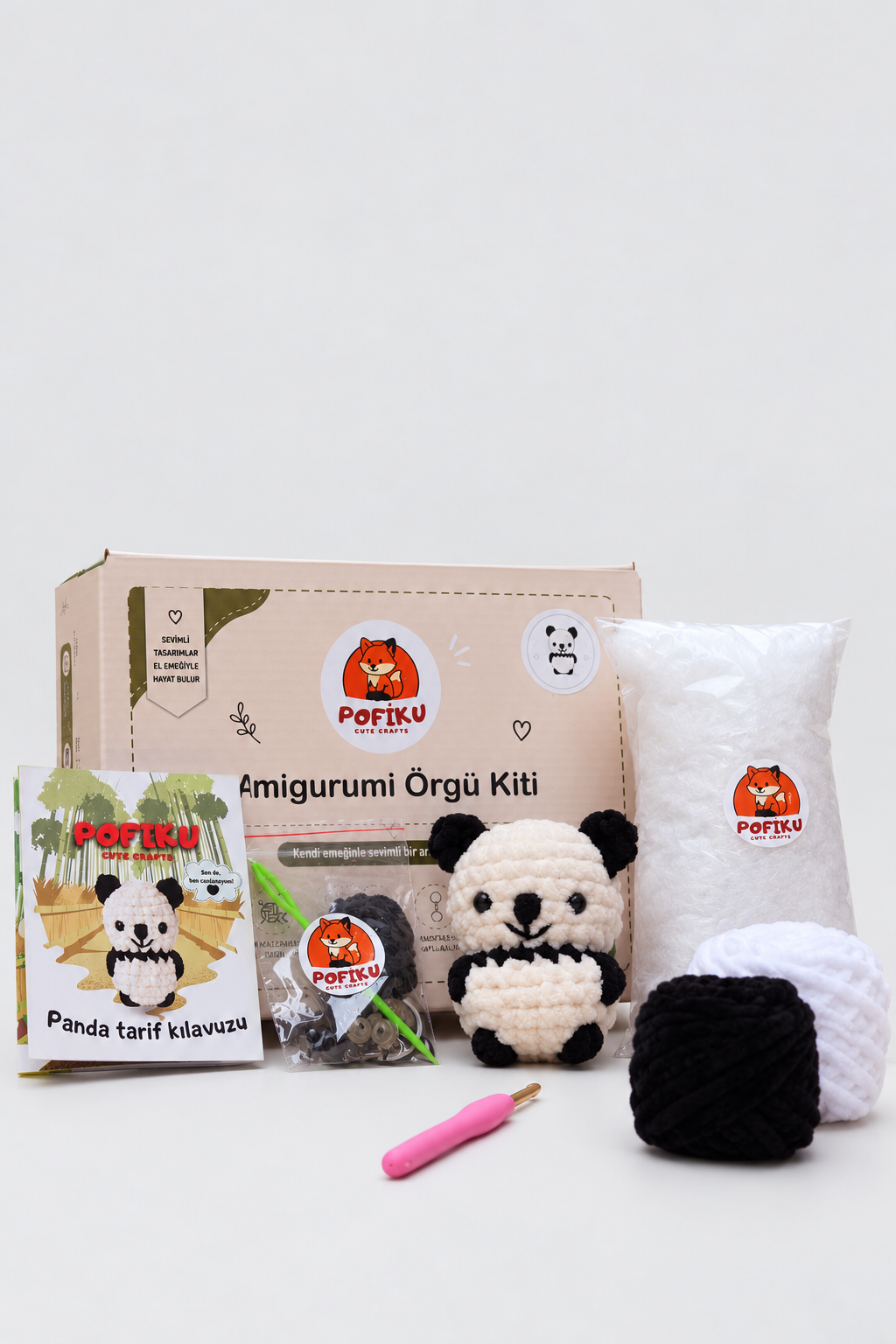 Amigurumi Panda Örgü Kiti