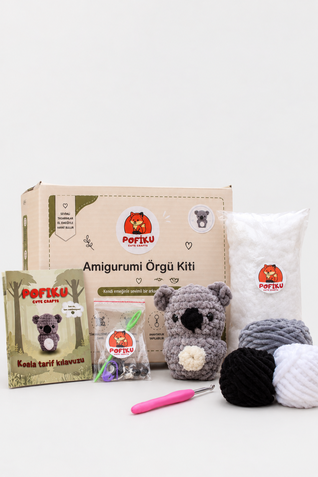 Amigurumi Koala Örgü Kiti