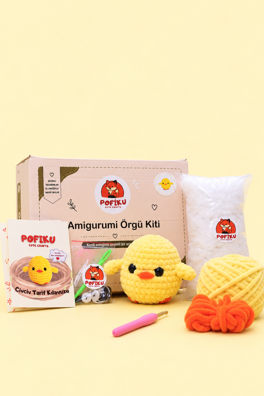 Amigurumi Civciv Örgü Kiti