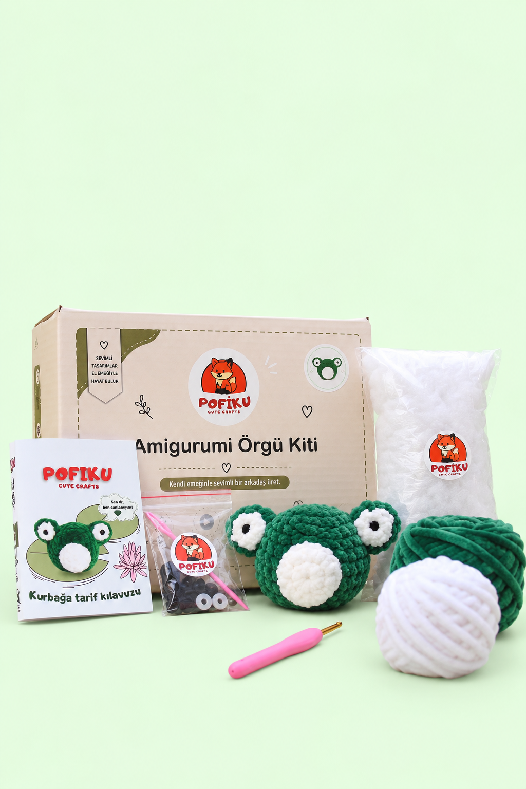 Amigurumi Kurbağa Örgü Kiti