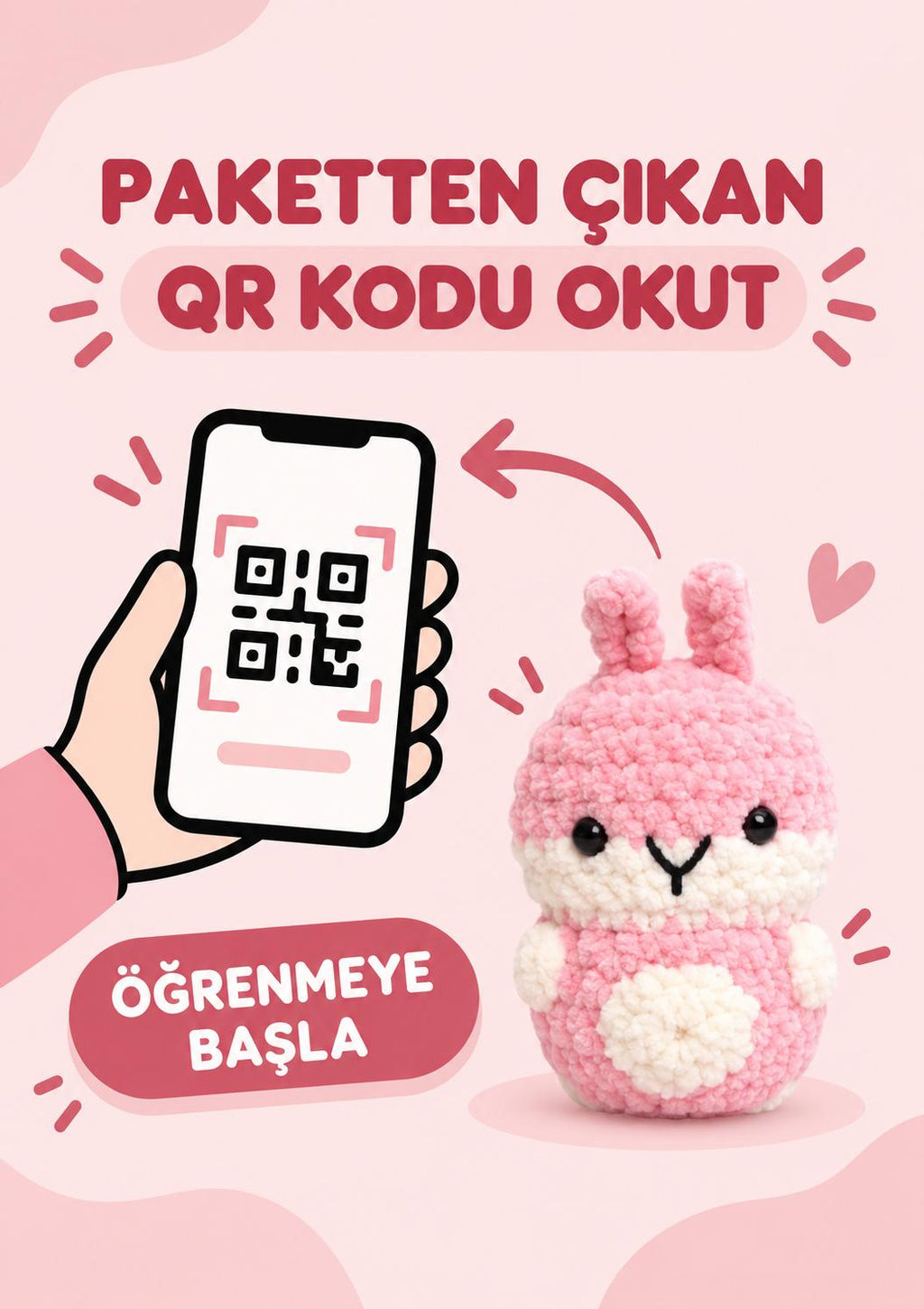 Amigurumi Tavşan Örgü Kiti
