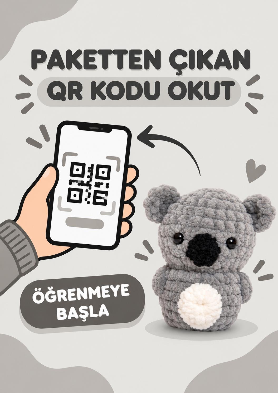 Amigurumi Koala Örgü Kiti